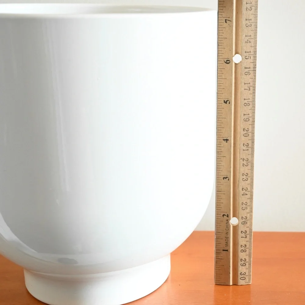 Ikea White Drömsk Dromsk Plant Pot 6 Inches #2